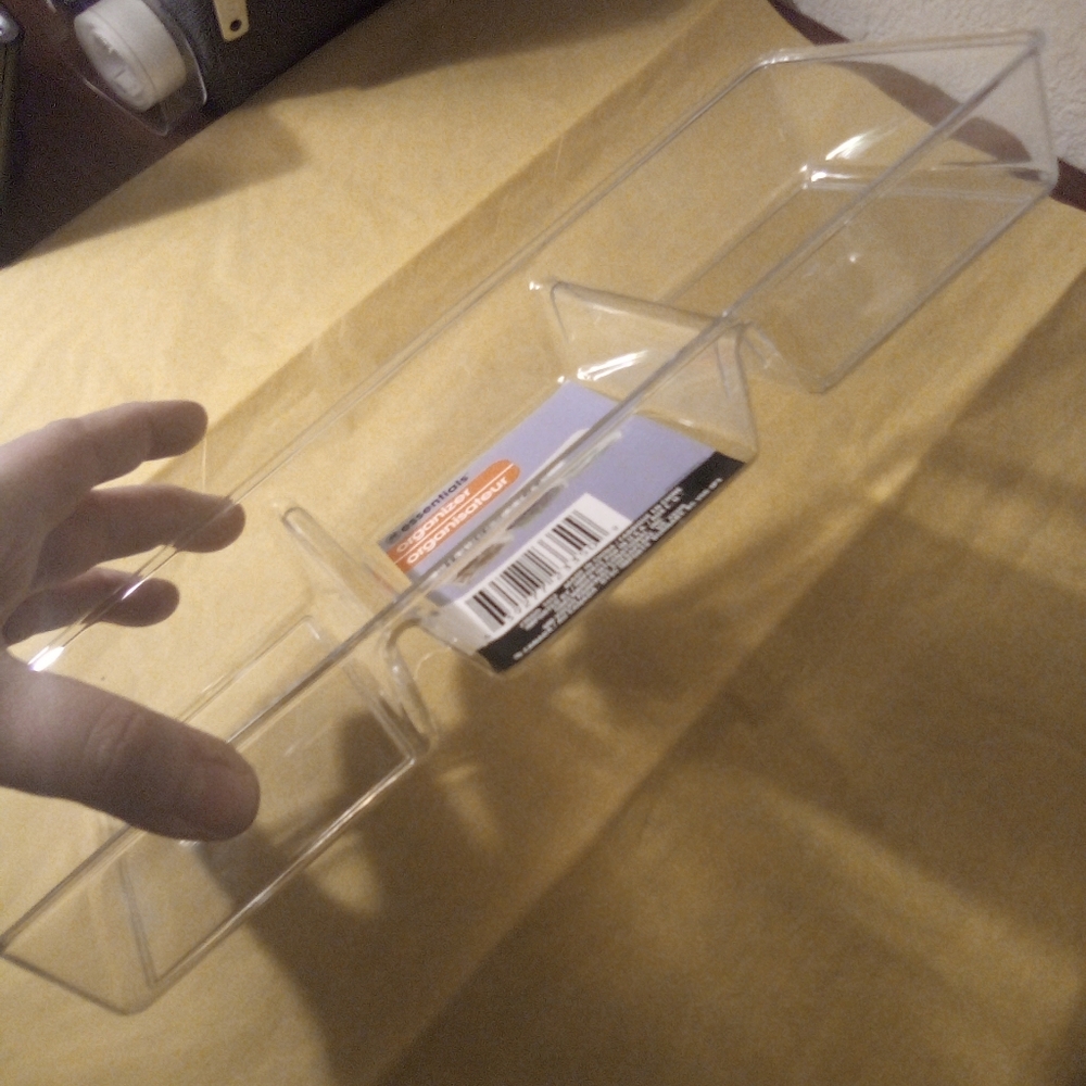 3 compartment acrylic organizer tray NWT